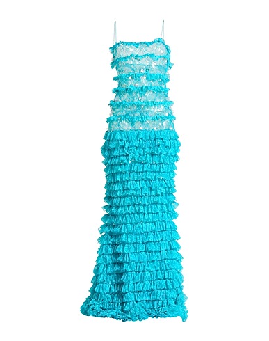 RETROFÊTE Long dress Turquoise 100% Nylon