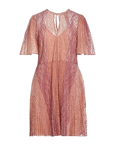 TWINSET Short dress Blush 77% Polyester, 13% Polyamide, 10% Cotton