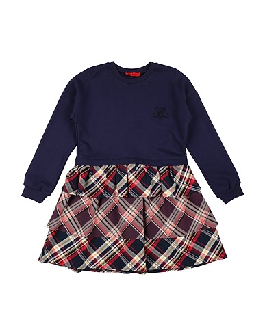 MAX&Co. Dress Navy blue 100% Cotton, Elastane