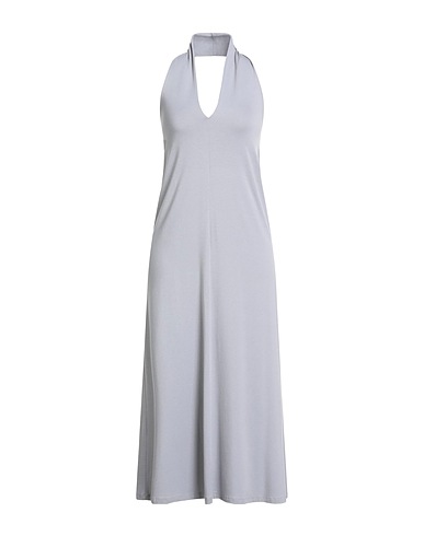 KAOS Midi dress DAY BY DAY Grey 94% Viscose, 6% Elastane