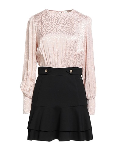 ANNA MOLINARI Short dress Light pink 100% Viscose, Polyamide, Elastane