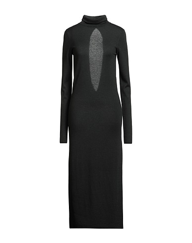 LAMBERTO LOSANI Knit dress Charcoal 70% Cashmere, 30% Silk