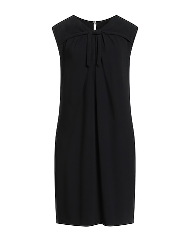 ASPESI Short dress Black 70% Triacetate, 30% Polyester