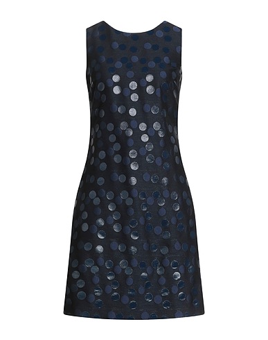 ASPESI Kurzes Kleid Nachtblau 38% Polyester, 24% Wolle, 23% Seide, 12% Viskose, 3% Synthetische Fasern