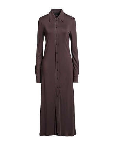 PINKO Long dress Chocolate brown 100% Viscose