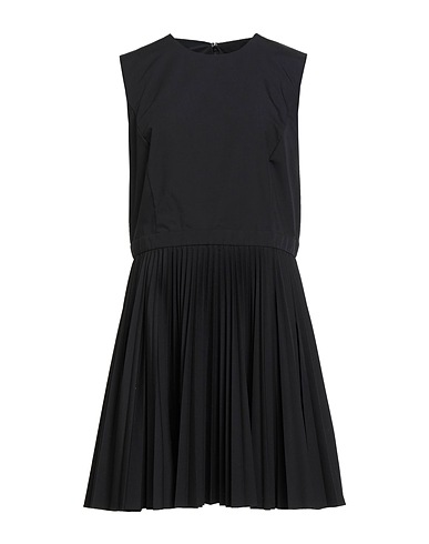 THEORY Pleated dress Black 65% Polyester, 35% Cotton
