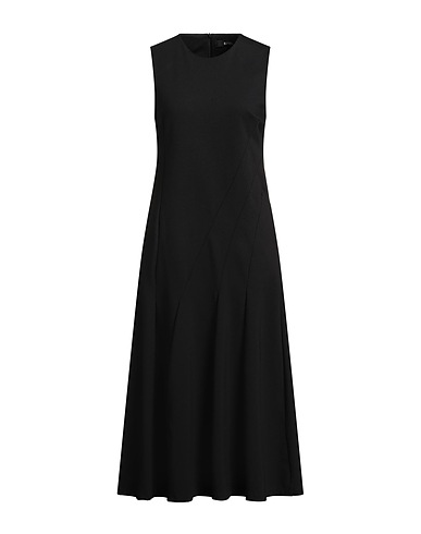 BABEL Midi dress Black 65% Viscose, 30% Nylon, 5% Elastane