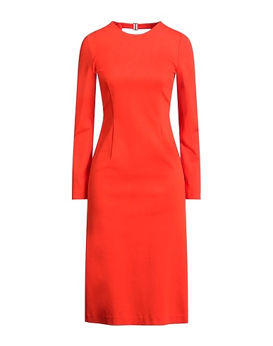 SUOLI Elegant dress Orange 64% Viscose, 31% Polyamide, 5% Elastane
