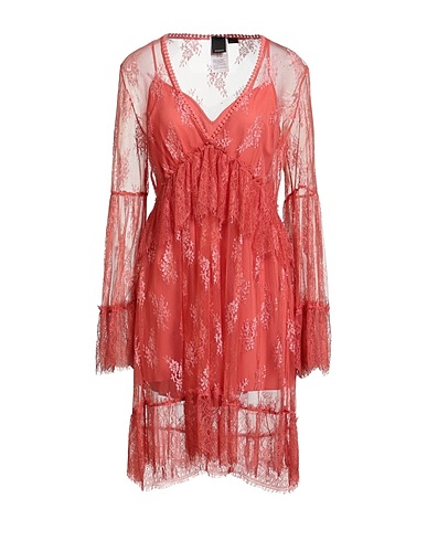 PINKO Short dress Coral 63% Polyamide, 37% Viscose