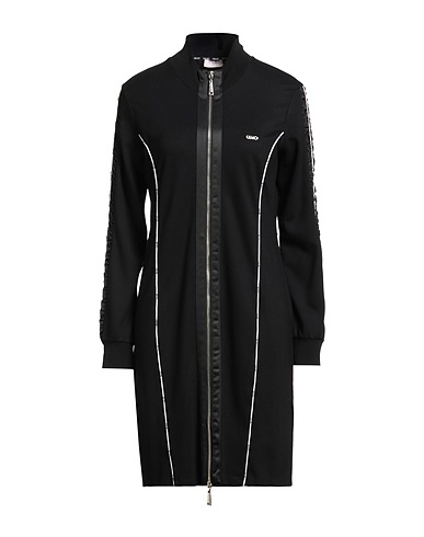 LIU •JO Short dress BETTER Black 82% Viscose, 13% Polyamide, 5% Elastane, Polyester, Cotton