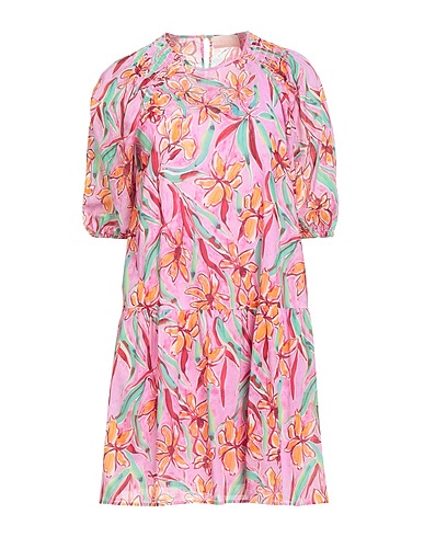 I BLUES Short dress Pink 100% Cotton