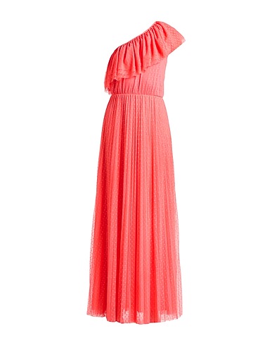 LORNA Long dress Coral 100% Polyester