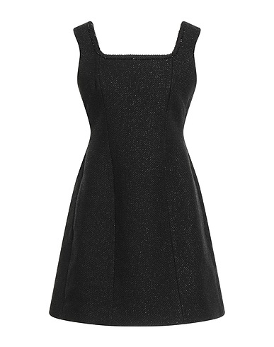 MAJE Short dress Black 46% Polyester, 17% Wool, 17% Cotton, 13% Acrylic, 7% Other Fibres