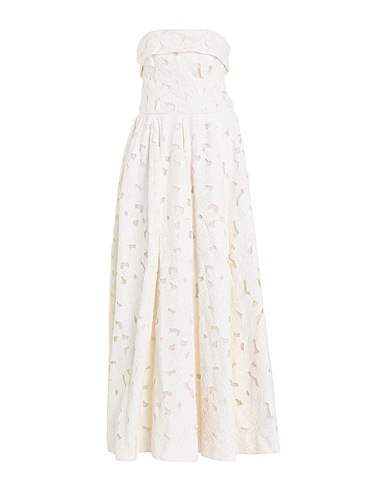 DOLCE&GABBANA Long dress Off white 64% Cotton, 36% Polyester