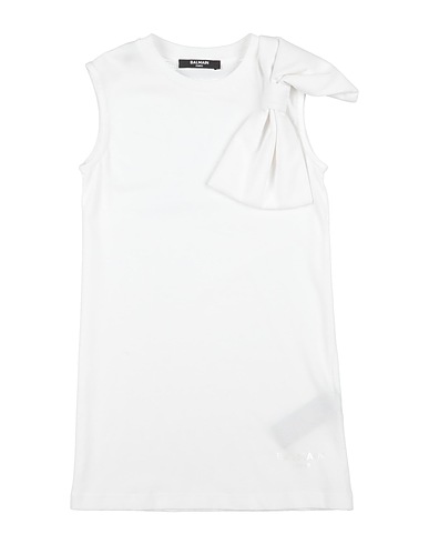 BALMAIN Dress White 100% Cotton