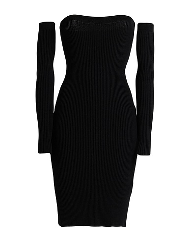 HAVEONE Vestito corto Nero 51% Viscosa, 31% Poliestere, 18% Poliammide