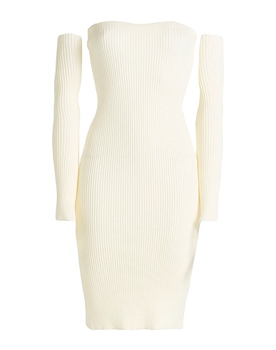 HAVEONE Short dress Cream 51% Viscose, 31% Polyester, 18% Polyamide
