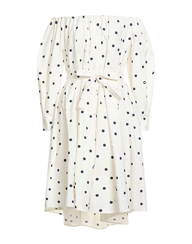 MAJE Short dress White 97% Cotton, 3% Elastane