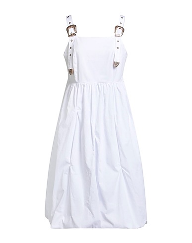 NO SECRETS Midi dress White 100% Cotton