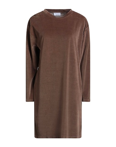 SOHO-T Short dress Brown 80% Cotton, 20% Polyester