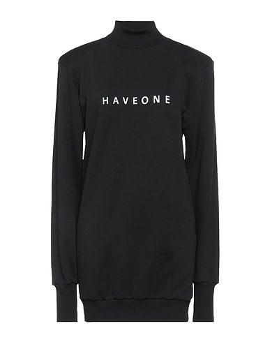HAVEONE Short dress Black 100% Cotton
