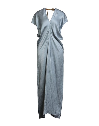 ALYSI Long dress Grey 69% Viscose, 31% Linen