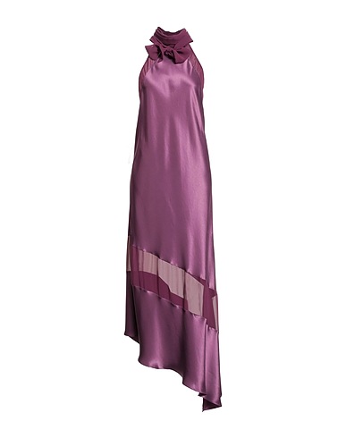PINKO Elegant dress Plum 91% Acetate, 9% Polyester