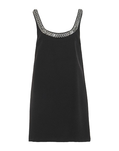 PINKO Short dress Black 95% Polyester, 5% Elastane, Metal