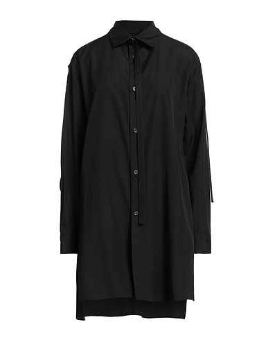 Y'S YOHJI YAMAMOTO Solid color shirts & blouses Black 100% Cotton