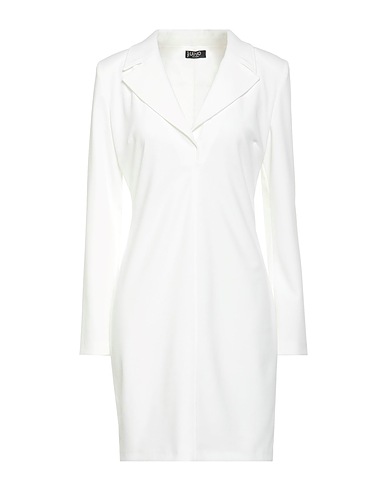 LIU •JO Blazer dress White 95% Polyester, 5% Elastane