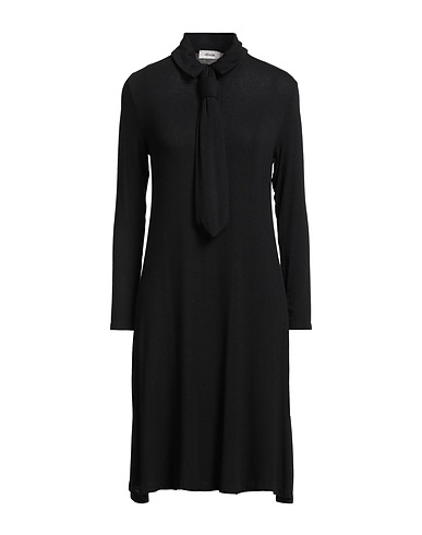 DIXIE Shirt dress Black 96% Viscose, 4% Elastane