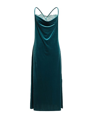 LIU •JO Long dress Deep teal 92% Polyester, 8% Elastane