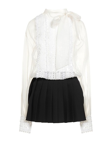 VALENTINO GARAVANI Kurzes Kleid Schwarz 65% Schurwolle, 35% Seide