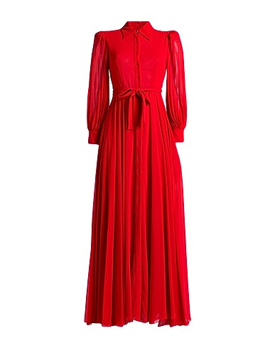 PINKO Long dress Red 100% Polyester