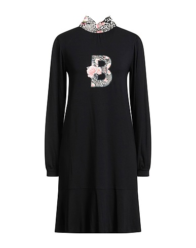 BLUGIRL Kurzes Kleid Schwarz 92% Viskose, 8% Elastan