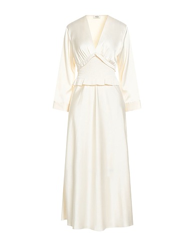 SANDRO Midi dress Ivory 97% Polyester, 3% Elastane, Viscose, Polyamide