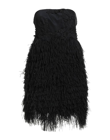 ERMANNO SCERVINO Kurzes Kleid Schwarz 100% Polyester, Seide