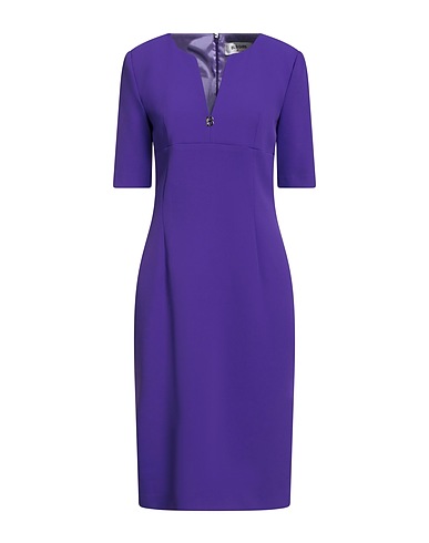 BLUGIRL Midi dress Purple 96% Polyester, 4% Elastane