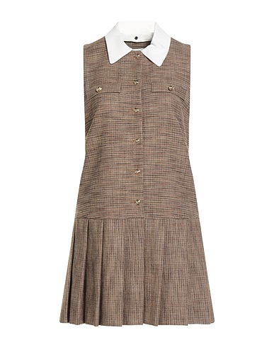 SANDRO Blazer dress Brown 62% Viscose, 36% Polyester, 2% Elastane