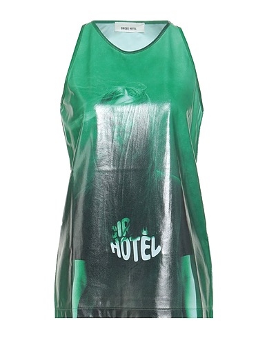 CIRCUS HOTEL Tank top Green 100% Polyester