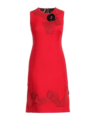 DOLCE&GABBANA Short dress Red 90% Virgin Wool, 6% Cotton, 4% Acetate