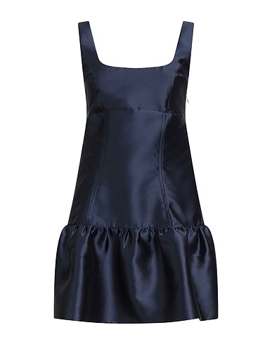 SANDRO Short dress Midnight blue 85% Polyester, 15% Silk