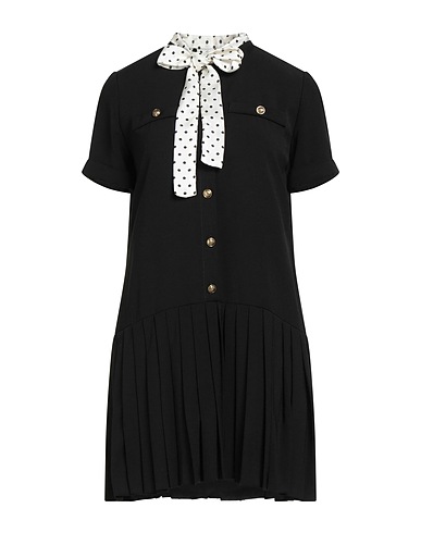 SANDRO Pleated dress Black 55% Viscose, 45% Polyester