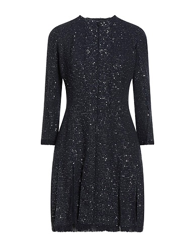 OSCAR DE LA RENTA Short dress Midnight blue 58% Virgin Wool, 25% Nylon, 17% Polyester