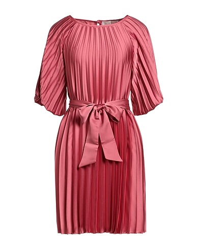 KAOS JEANS Pleated dress Antique rose Polyester, Viscose, Elastane