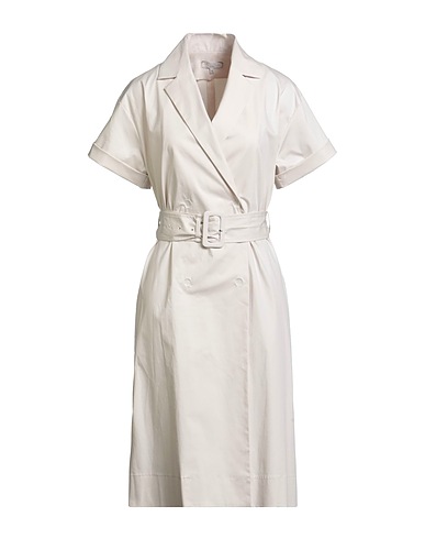 ANTONELLI Midi dress Off white 95% Cotton, 5% Elastane