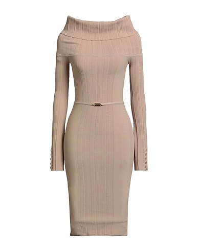 MARCIANO by GUESS Midi dress Sand 60% Viscose, 22% Polyamide, 18% Polyester