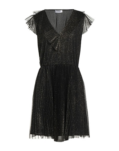 LIU •JO Pleated dress Black 100% Polyester