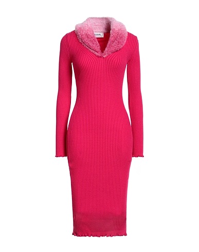 BLUGIRL Midi dress Fuchsia 52% Viscose, 26% Polyester, 22% Polyamide