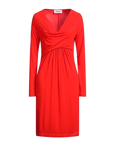 BLUGIRL Midi dress Coral 97% Viscose, 3% Elastane
